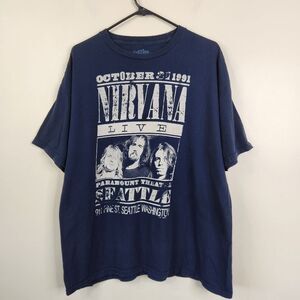 Six Fifty One Nirvana 10-31-91 Short Sleeve Concert Promo Tee XL